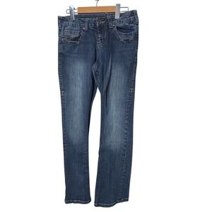 Cowgirl Tuff Co Womens 28x33 Bootcut Jeans Western Rodeo Barb Embroidery